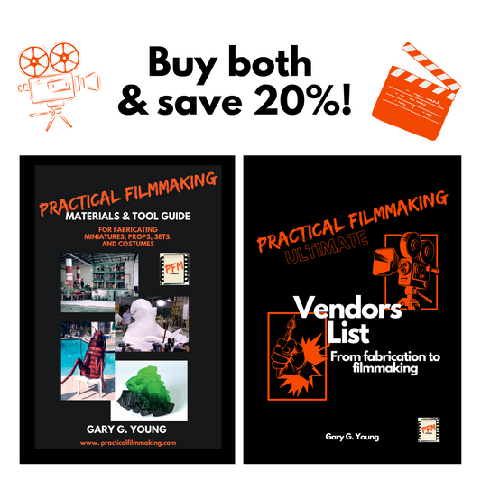 Get BOTH! Practical Filmmaking's MATERIALS & TOOL GUIDE and the ULTIMATE VENDORS LIST